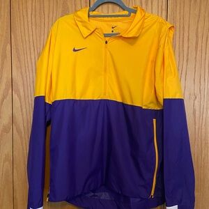 Nike Men’s Large Gold and Purple Windbreaker